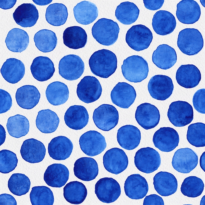 Watercolors Bubbles Blue Wallpaper Happywall