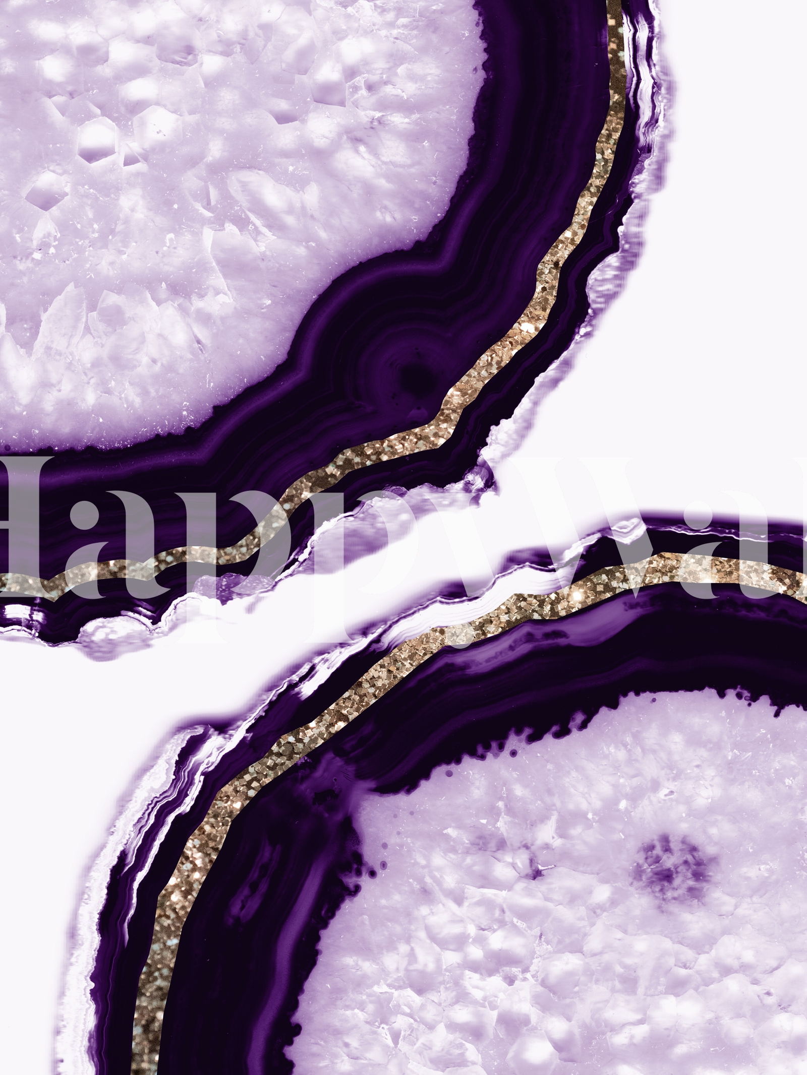 Agate Glitter Glam Wallpaper Happywall