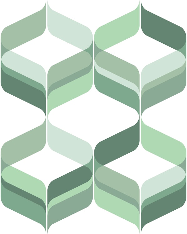 Retro Mod Ribbons Mint Shades