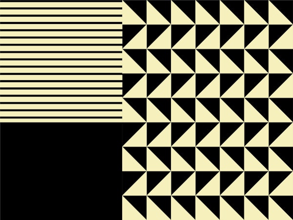 Modern Stripes and Triangles
