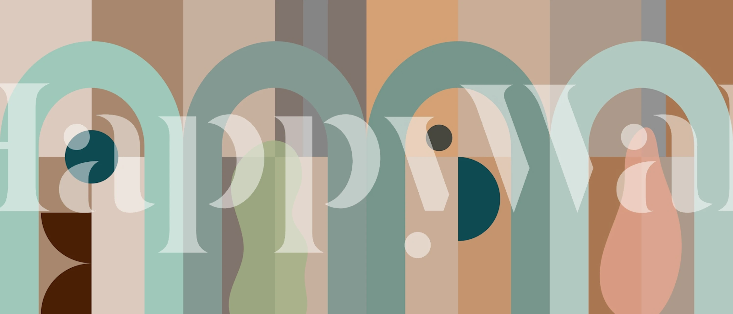 Geometric shapes in soft pastel colors, abstract arch wallpaper