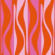 Mid Century Modern Lounge Hot Pink Ogee