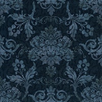 Midnight Fleur Vintage Damask Elegance wallpaper