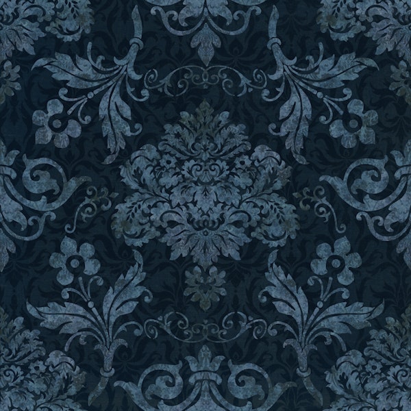 Midnight Fleur Vintage Damask Elegance
