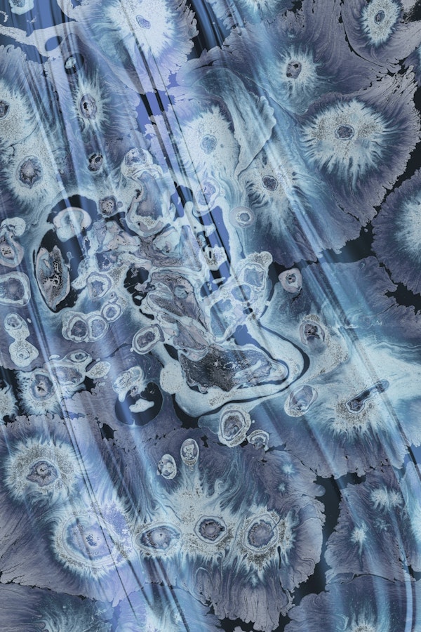 Abstract Blue Ocean Waves