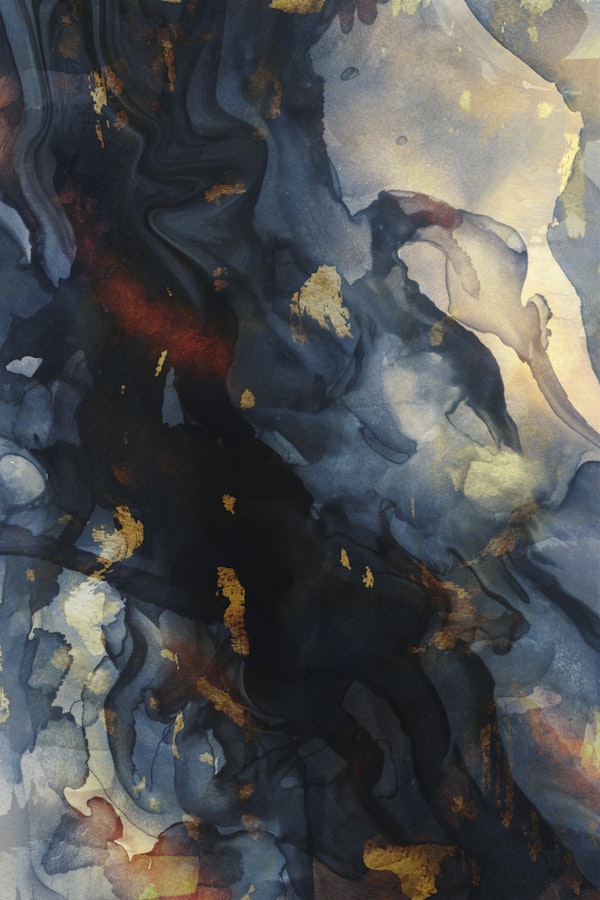 Golden Midnight Abstraction