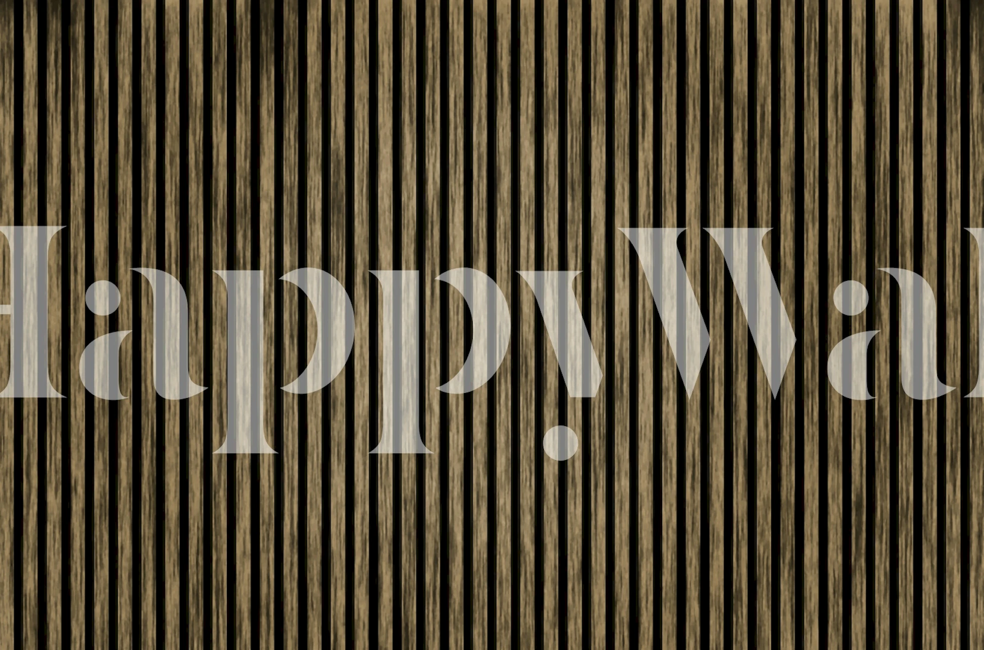 Vertical wood panel design in black and brown tones wallpaper