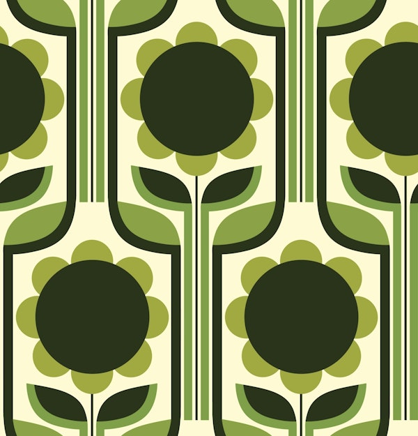 Mid-Century Flora Charm