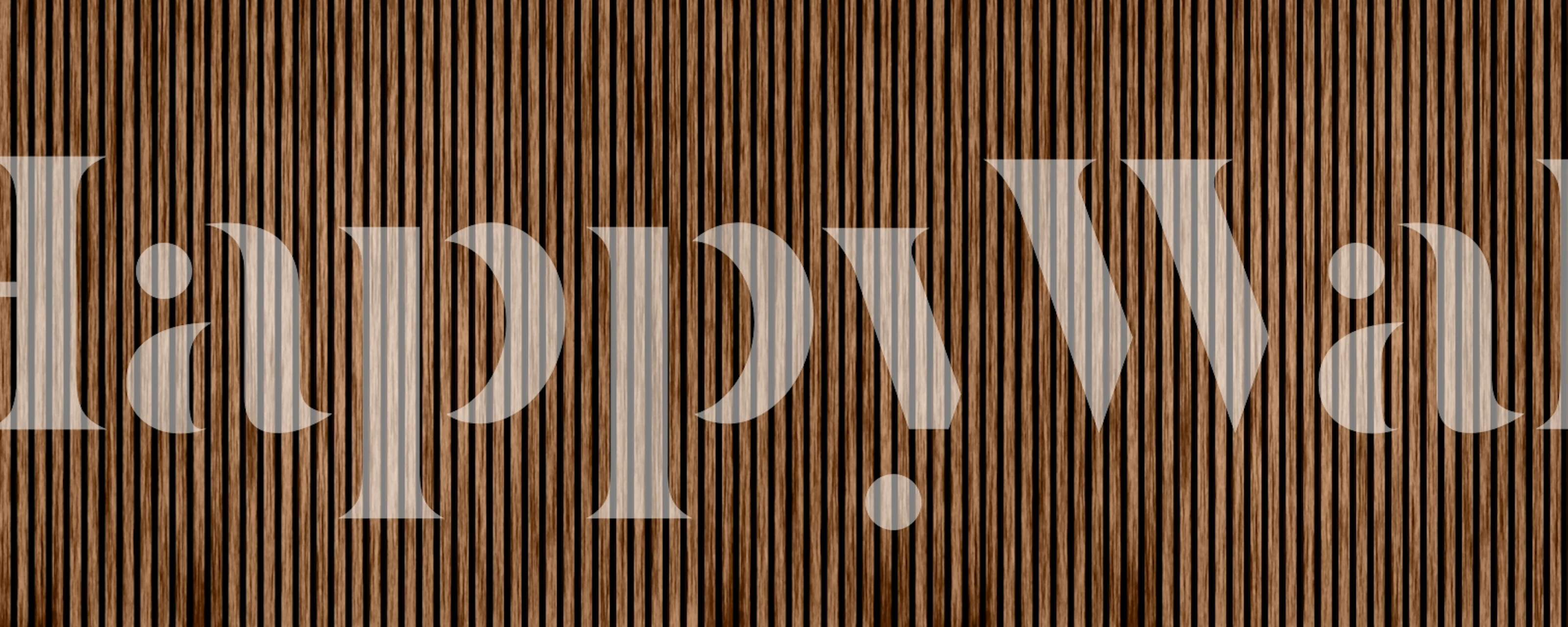 Rustic Oak Slat Vintage Tapete in einem Raum