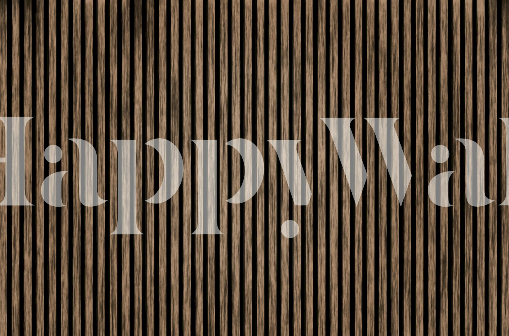 Papel de parede Elegant Timber Stripes em um quarto