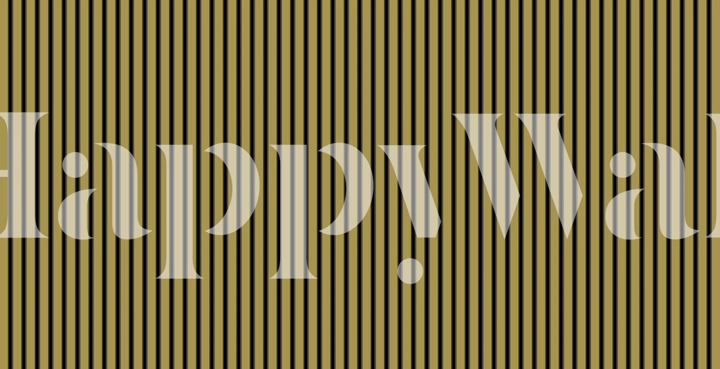 Black and gold striped wallpaper