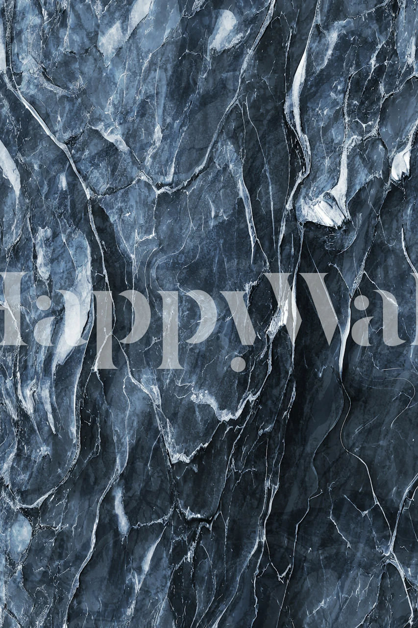 Midnight Marble Elegance wallpaper in a room