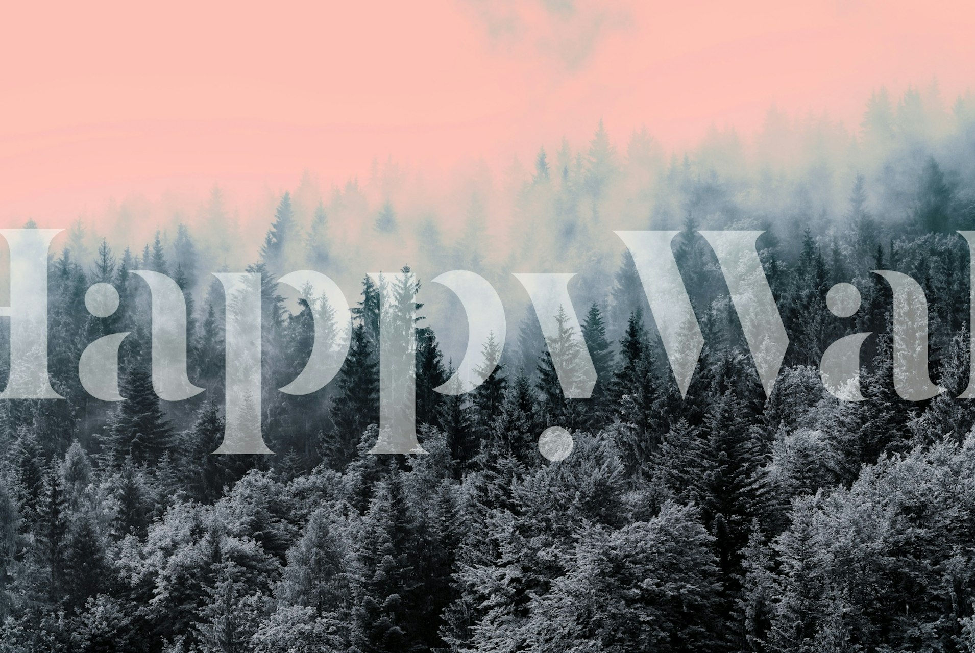 Twilight Forest Haze wallpaper in a room