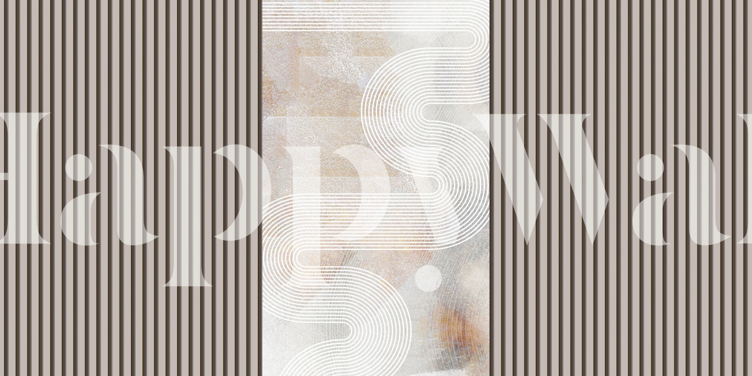 Serene Stripes Architecture tapet i ett rum