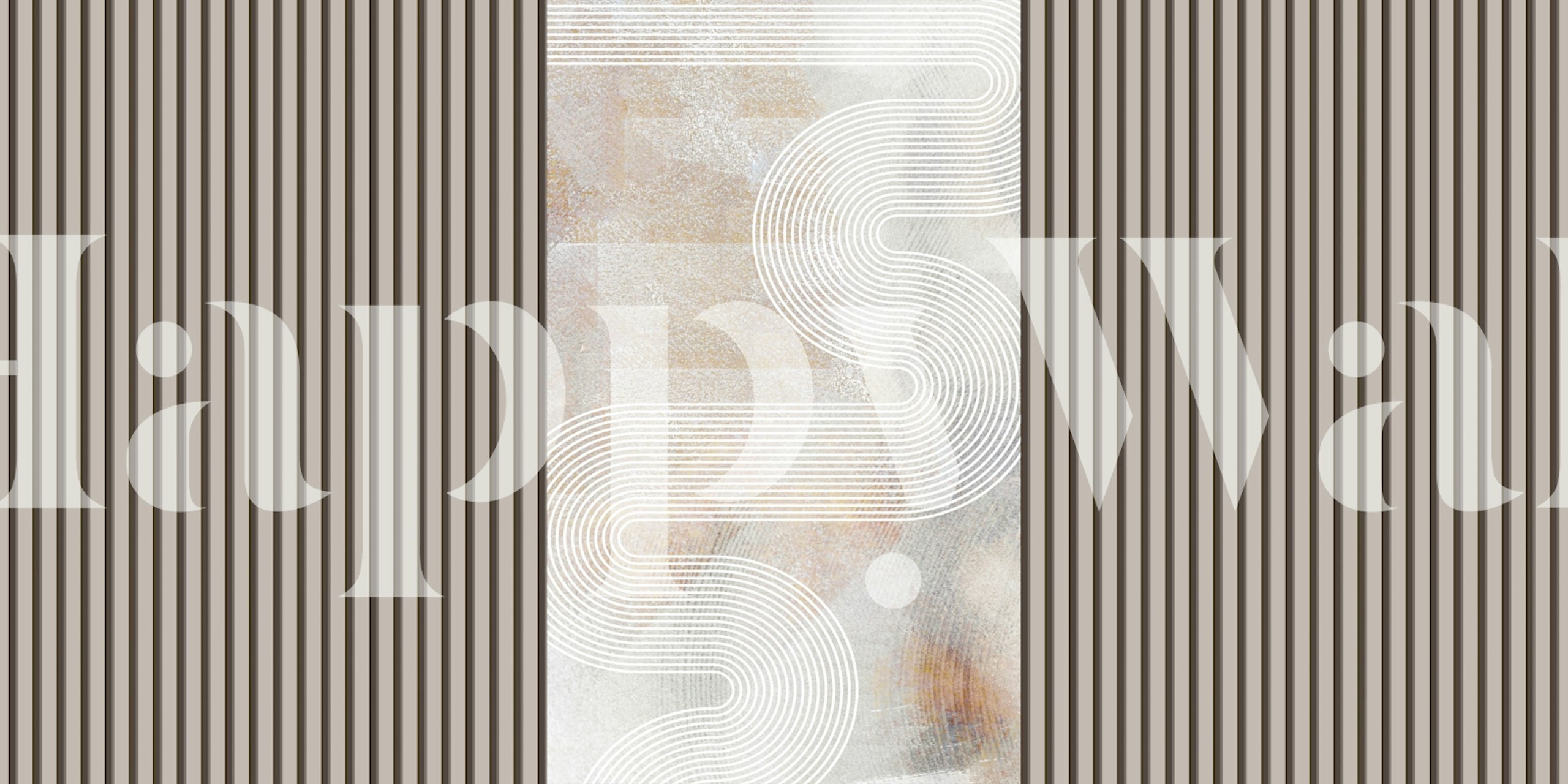 Serene Stripes Architecture tapeta w pomieszczeniu