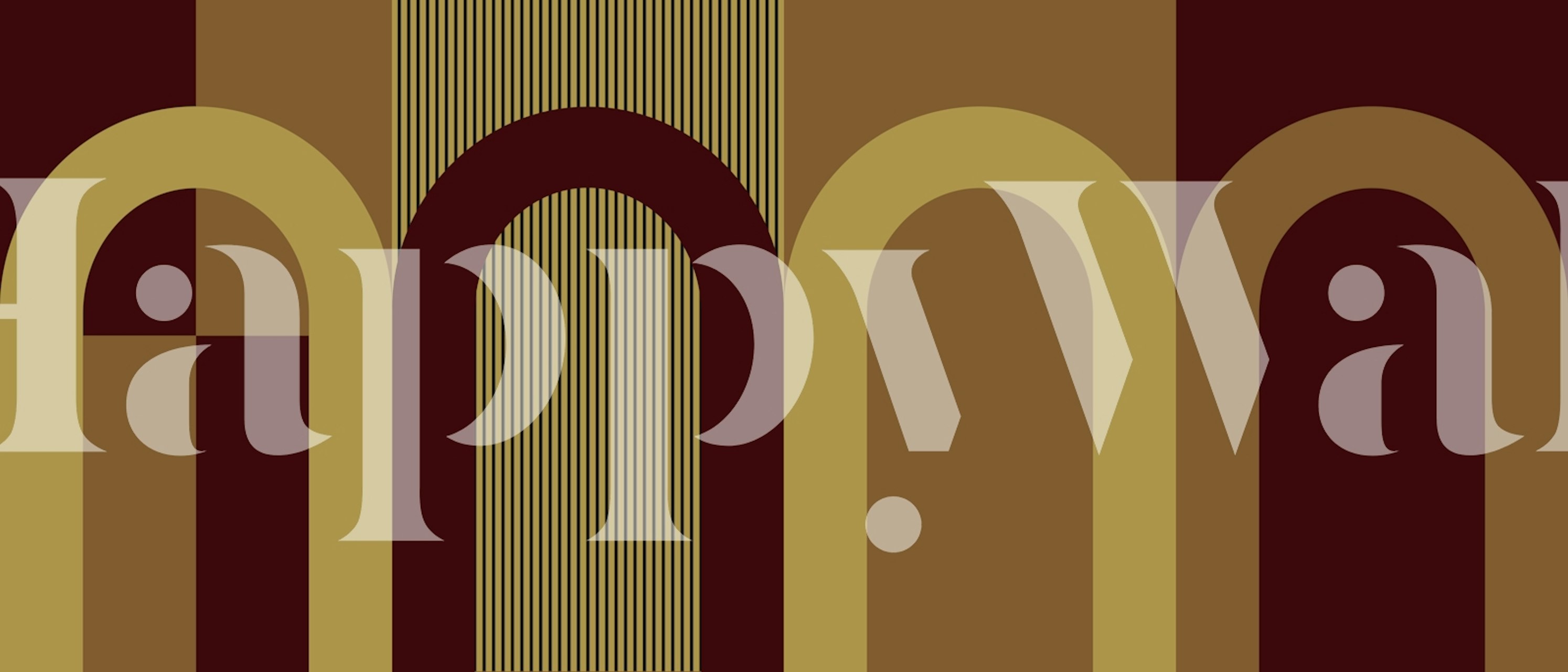 Elegant Arches Decor wallpaper in a room