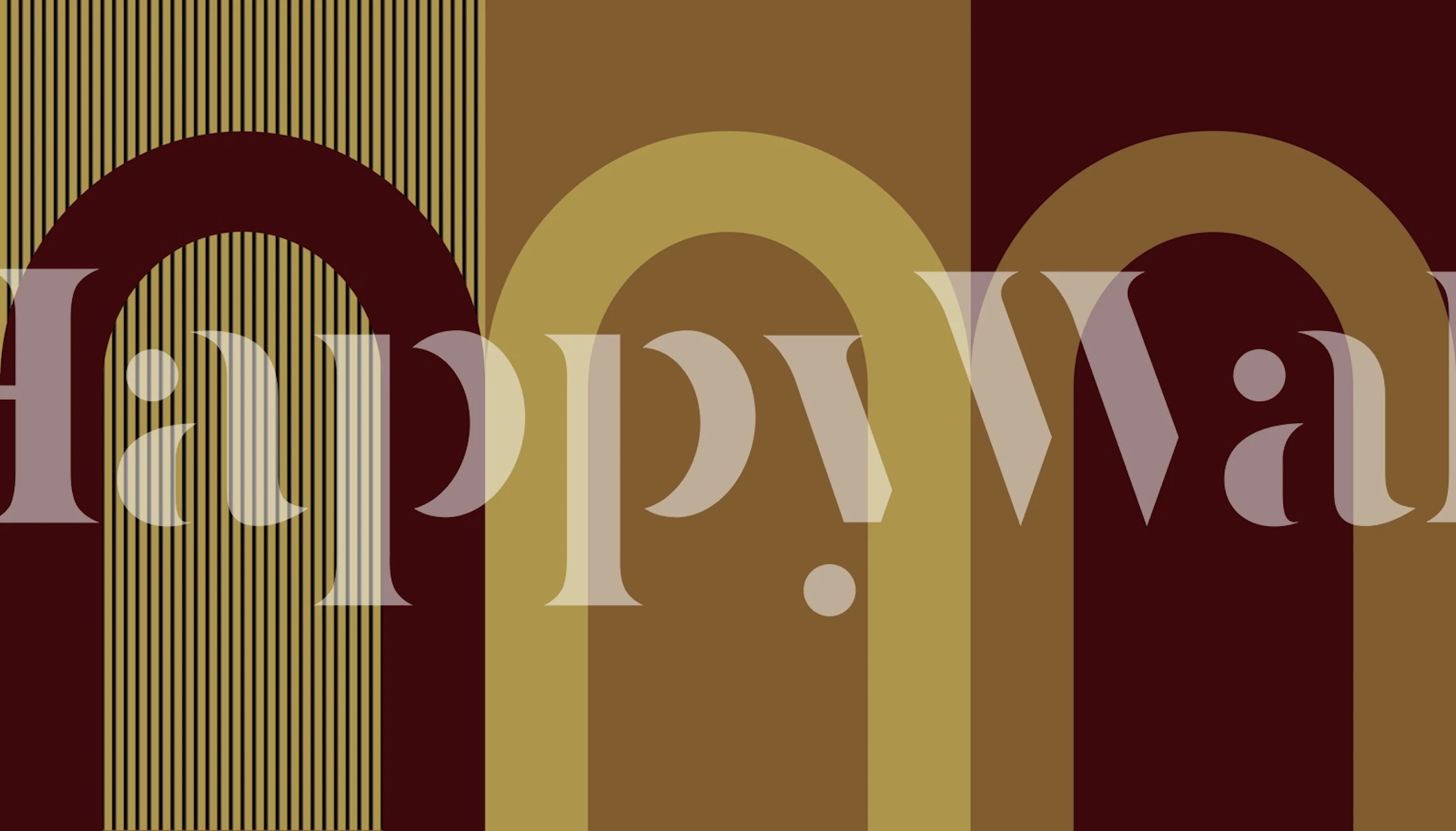 Elegant Arches Decor wallpaper in a room