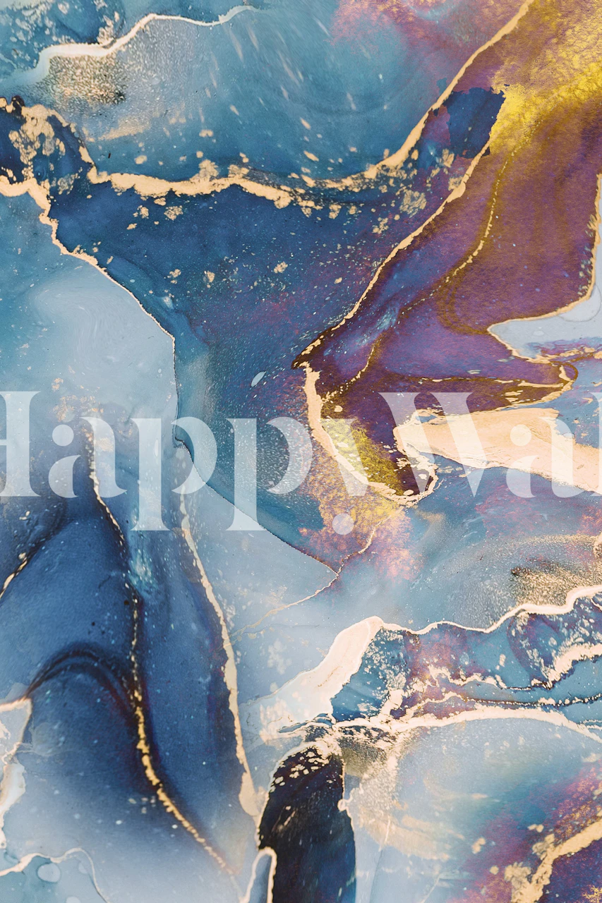 Sapphire Dreams Abstract wallpaper on display