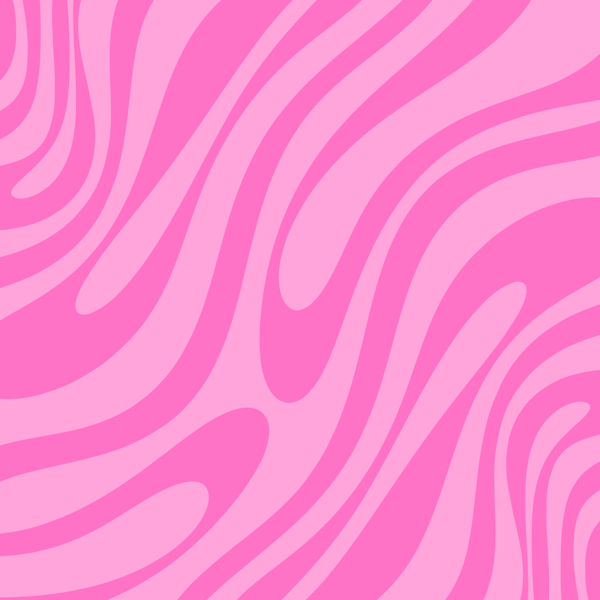 Wavy Loops Retro Modern Abstract in Y2K Pink