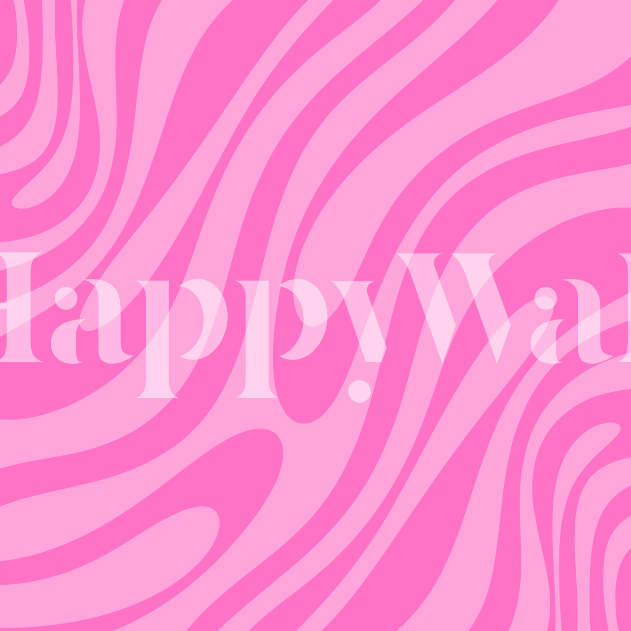 Pink wavy loops abstract pattern wallpaper