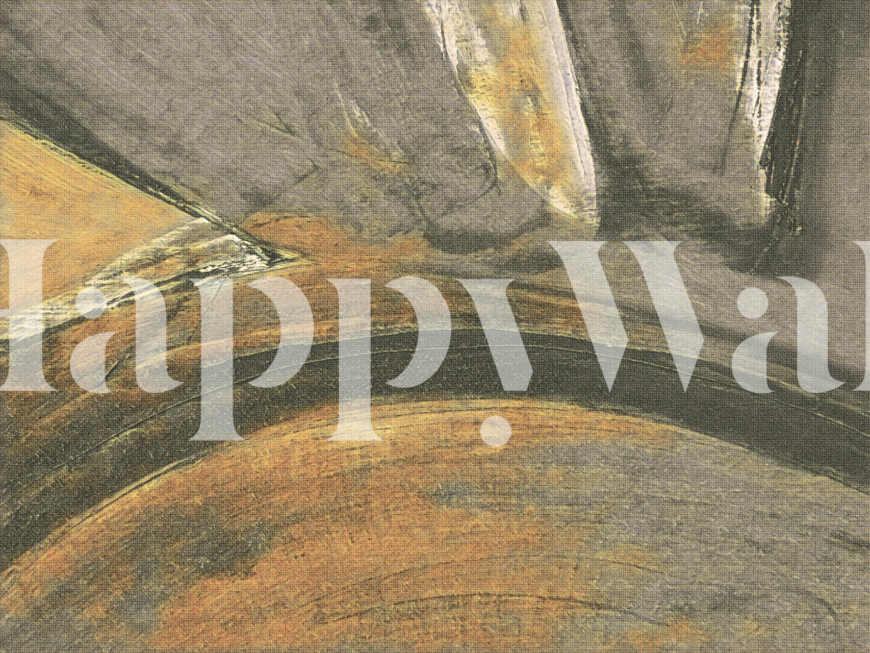 Brown abstract shapes and strokes wallpaper