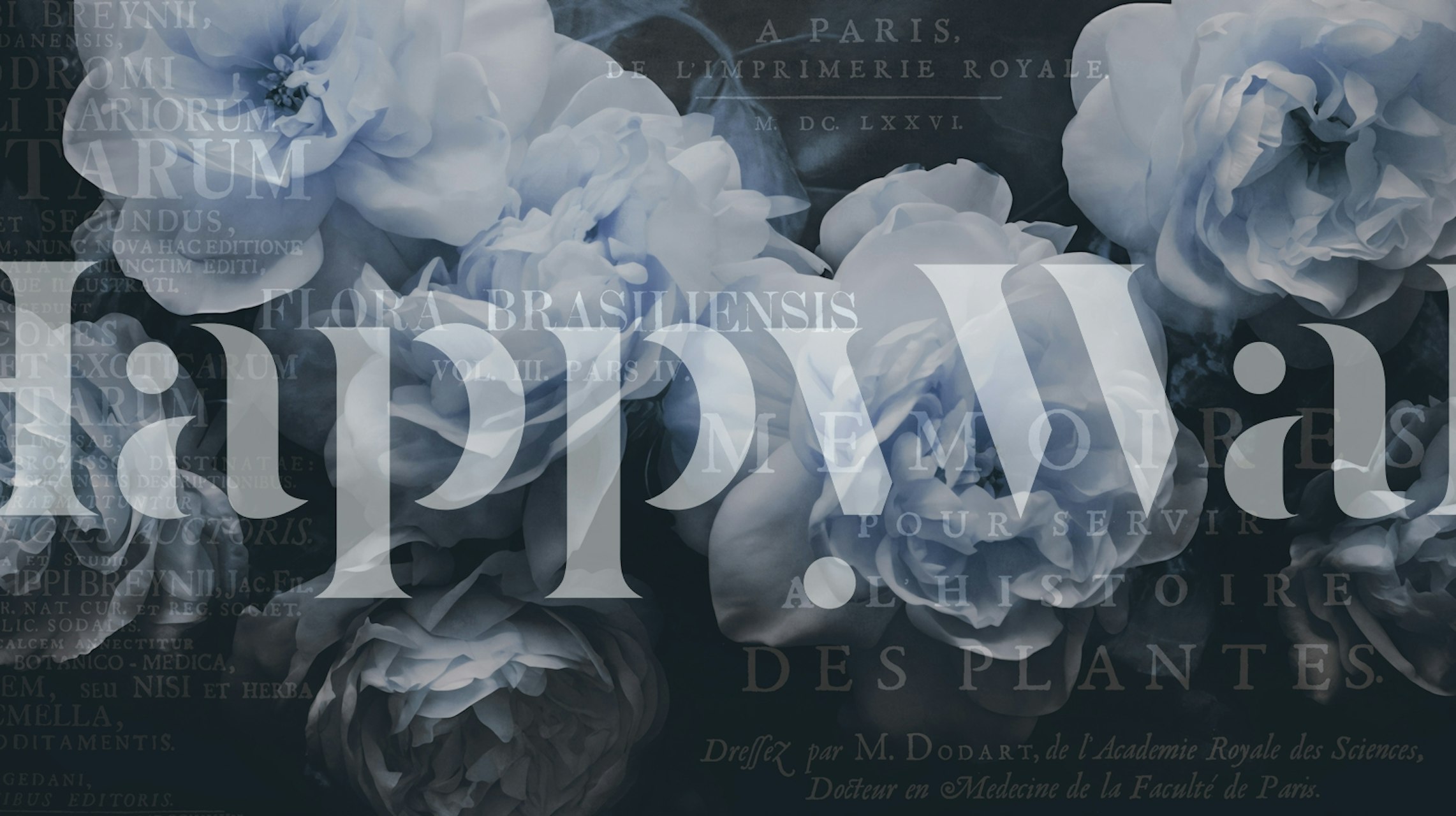 Chic Floral Noir Tales behang in een kamer