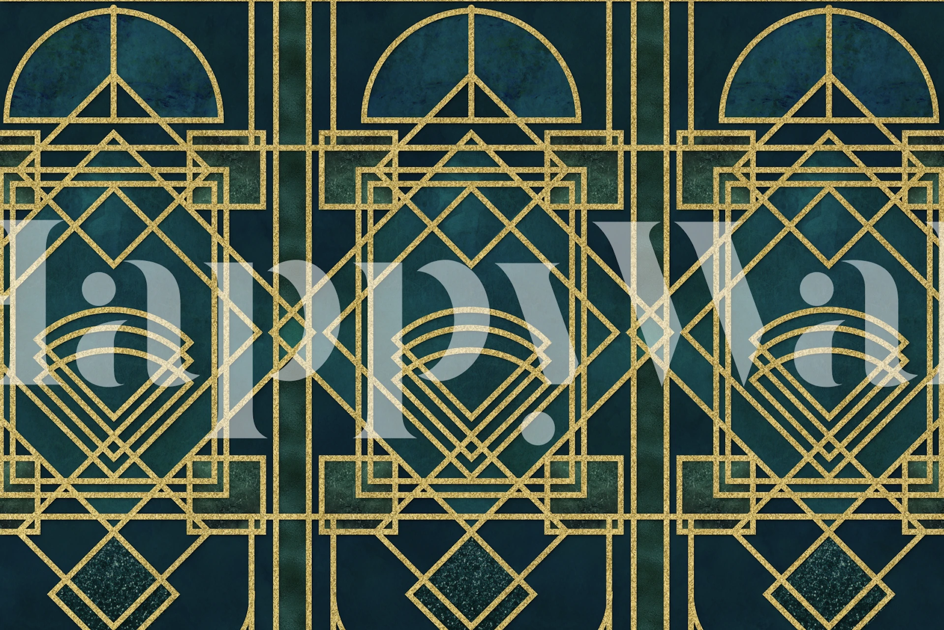 Art Deco wallpaper in a stylish room