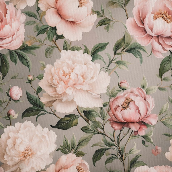 Flowers Soft Pink Peony Floral