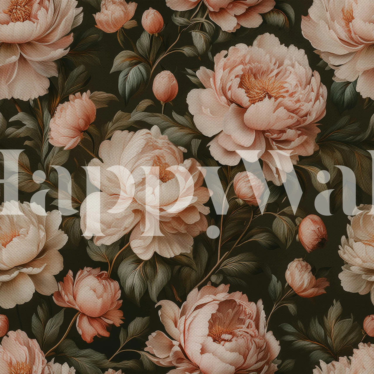 Flowers Elegant Blush Peony tapettisuunnittelu