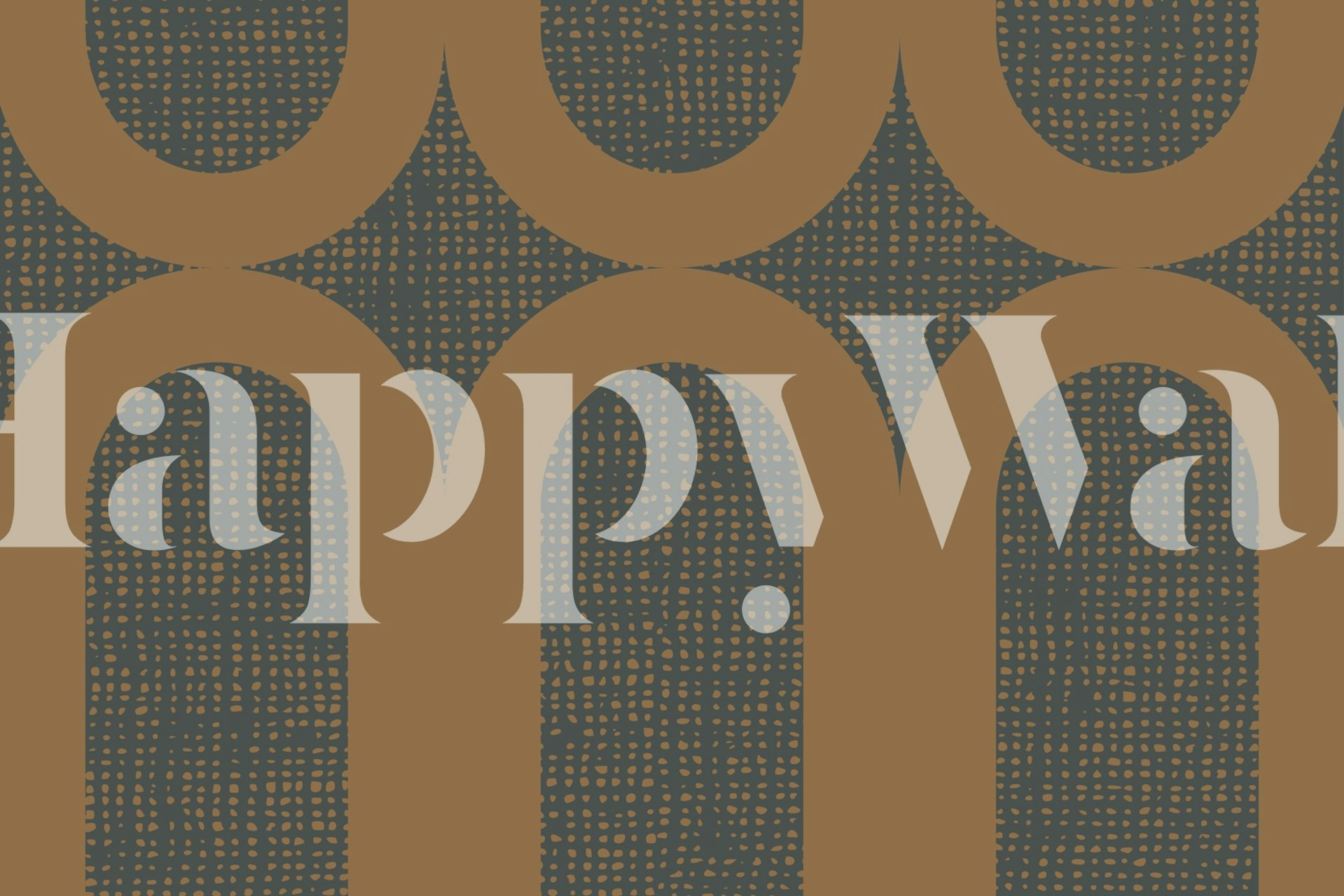 Earthy Terrazzo Arches wallpaper in a room