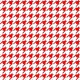 Red and white houndstooth wallpaper