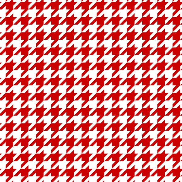 Red and white houndstooth wallpaper