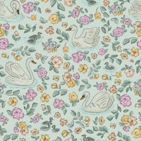 Serenity Swan Floral Dance tapete