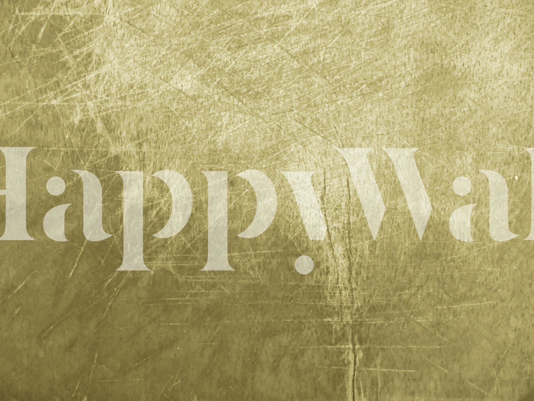 Grounge Plaster gold wallpaper in a room