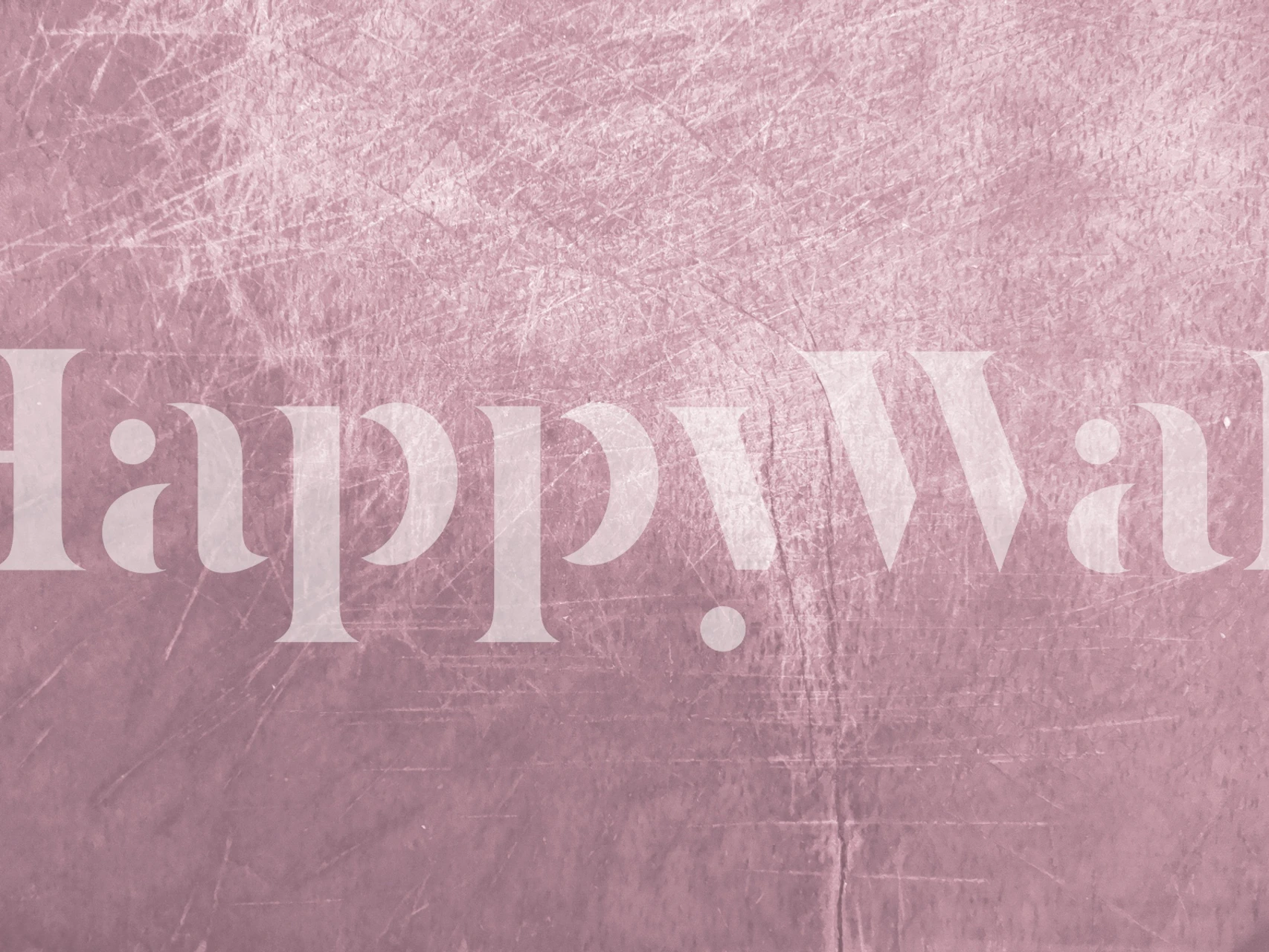 Grunge plaster pink terracotta wallpaper in a room