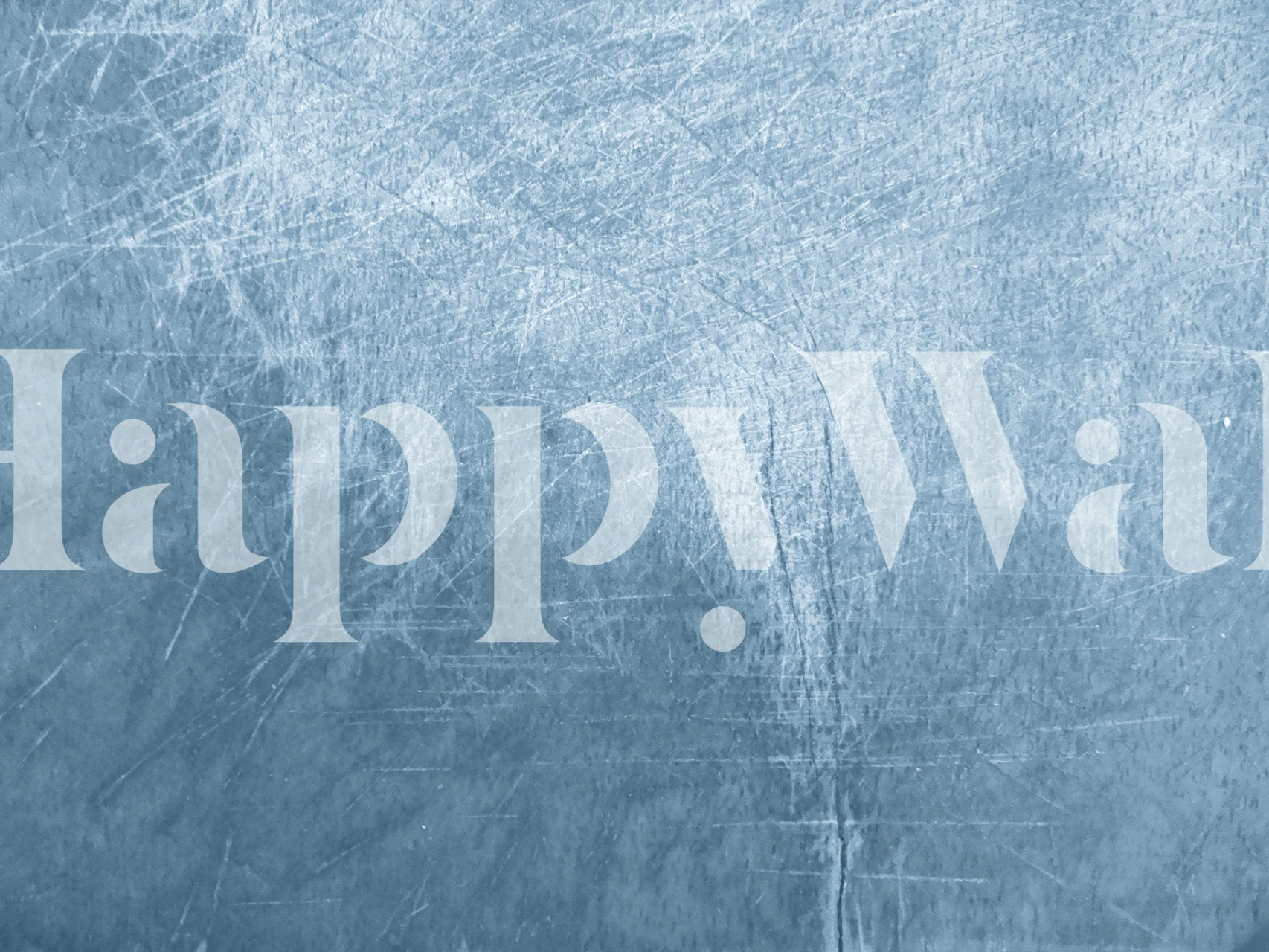 Grunge Plaster blue wallpaper in a room