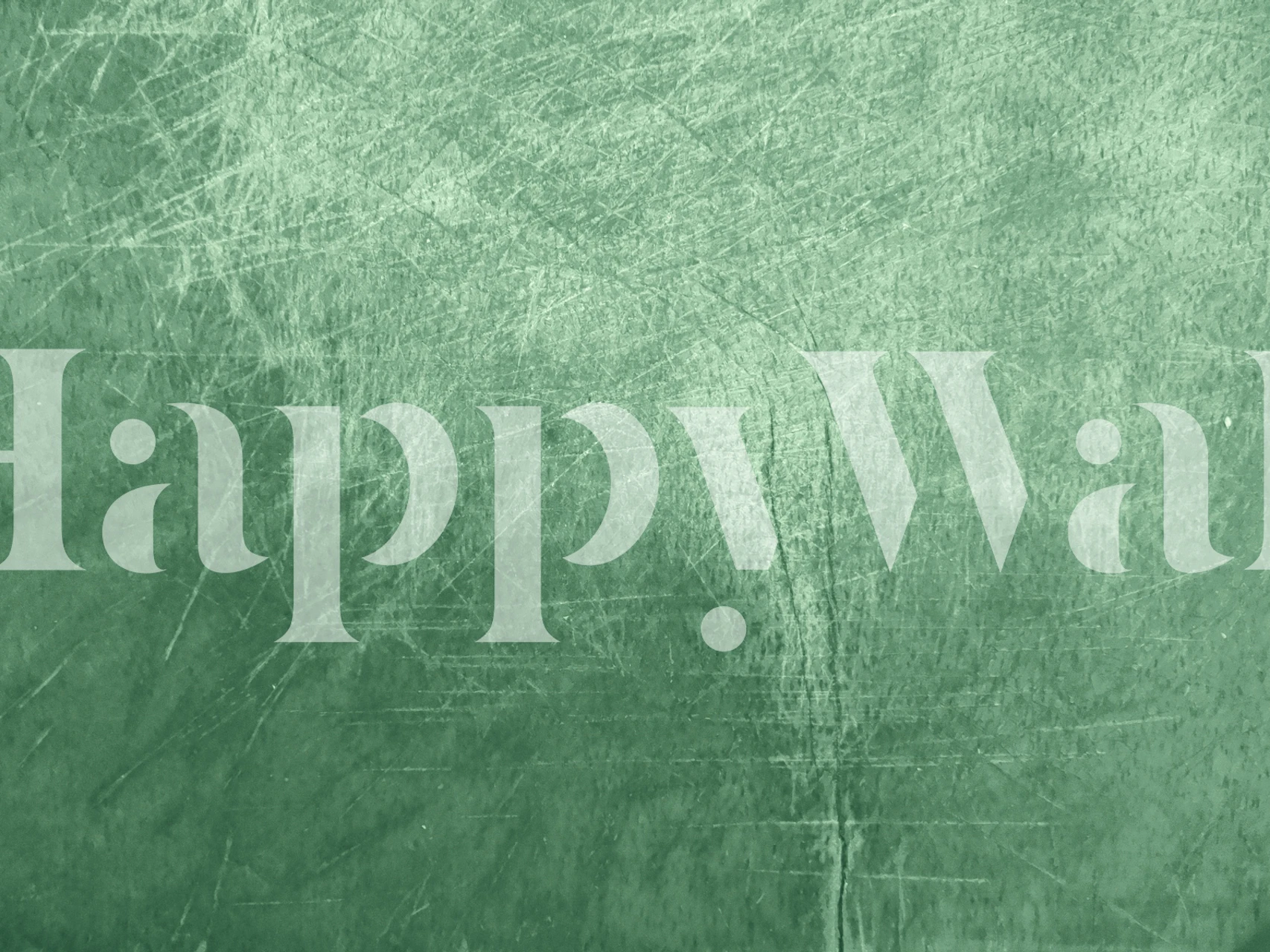 Grunge Plaster green wallpaper in a room