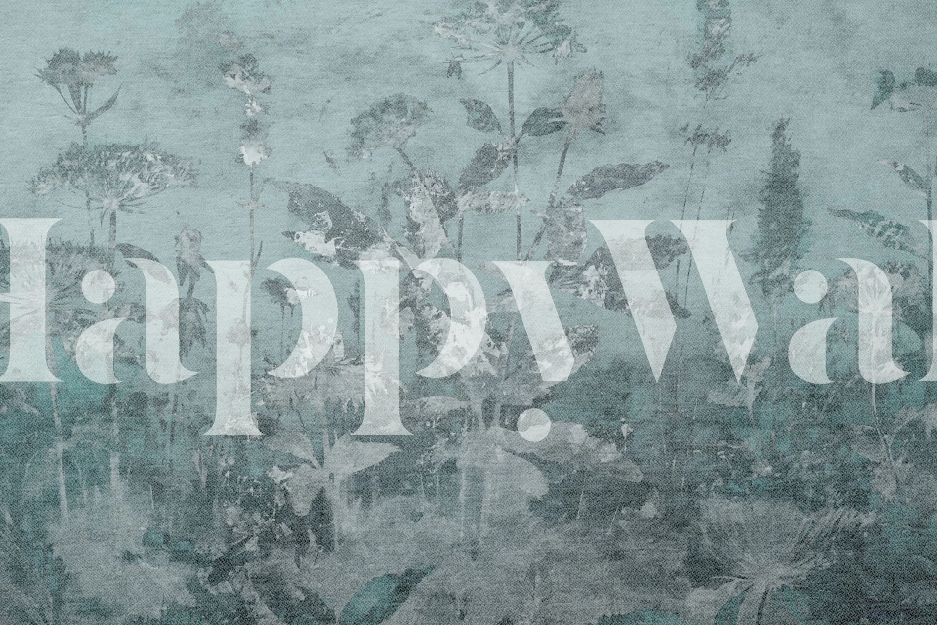 Enchanted Garden Vintage tapetti huoneessa