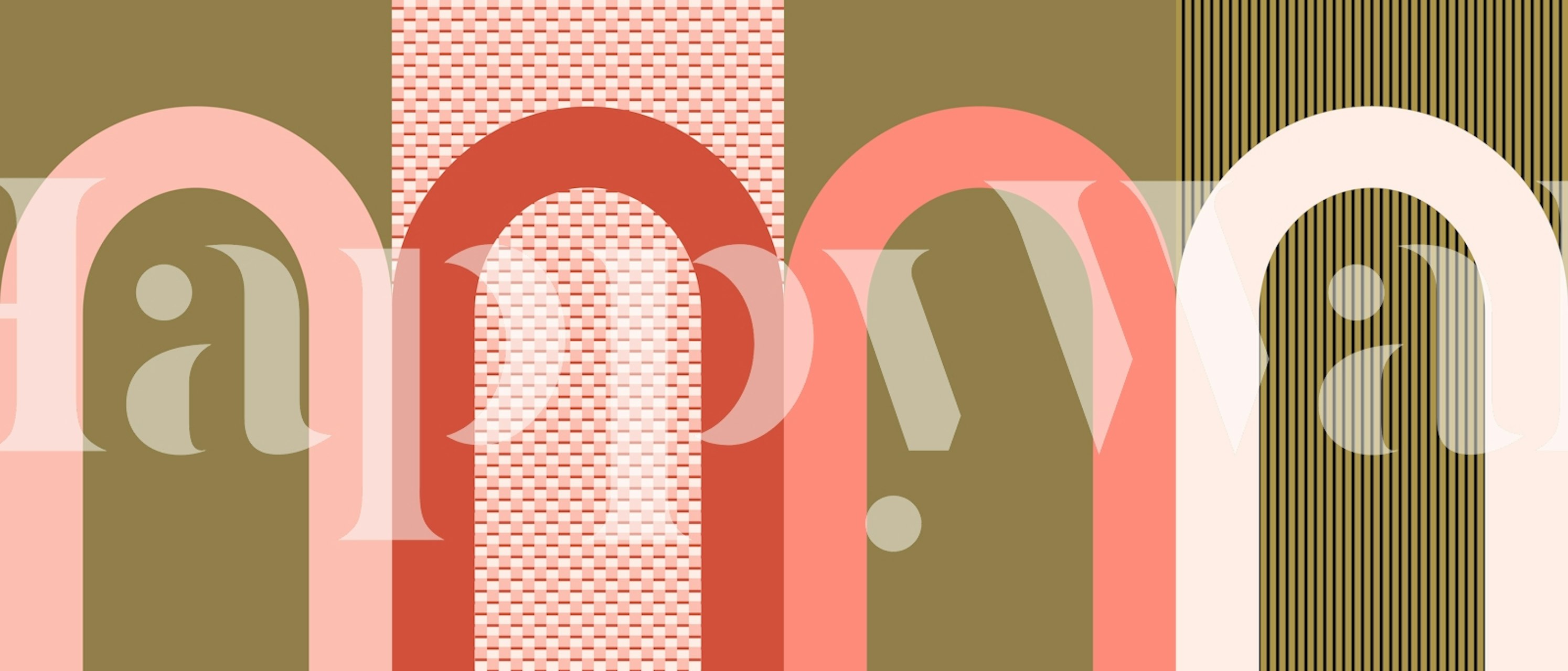 Papel pintado Chic Arch Harmony en una habitación estilosa