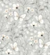 Delicate Butterfly Botanical in Neutral Taupe