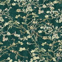 Vincent Van Gogh Almond Blossom Viridian carta da parati