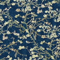 Vincent Van Gogh Almond Blossom Marine Blue carta da parati