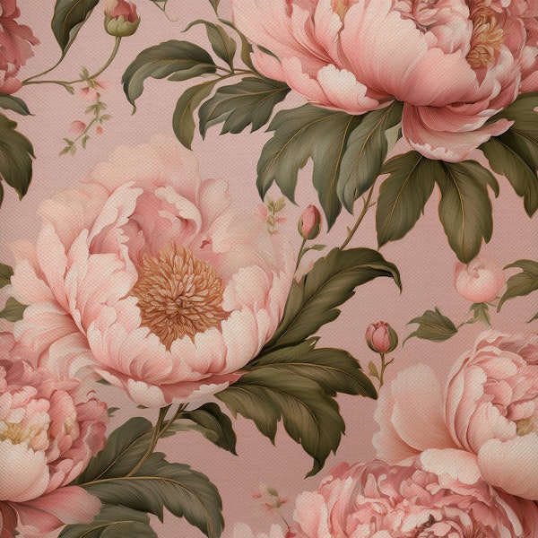 Flowers Chic Vintage Pink Floral