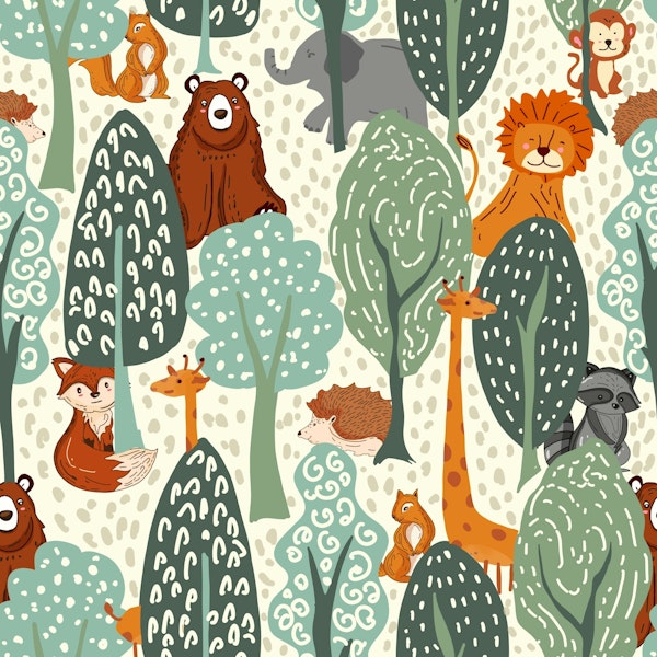 Baby animals hide and seek