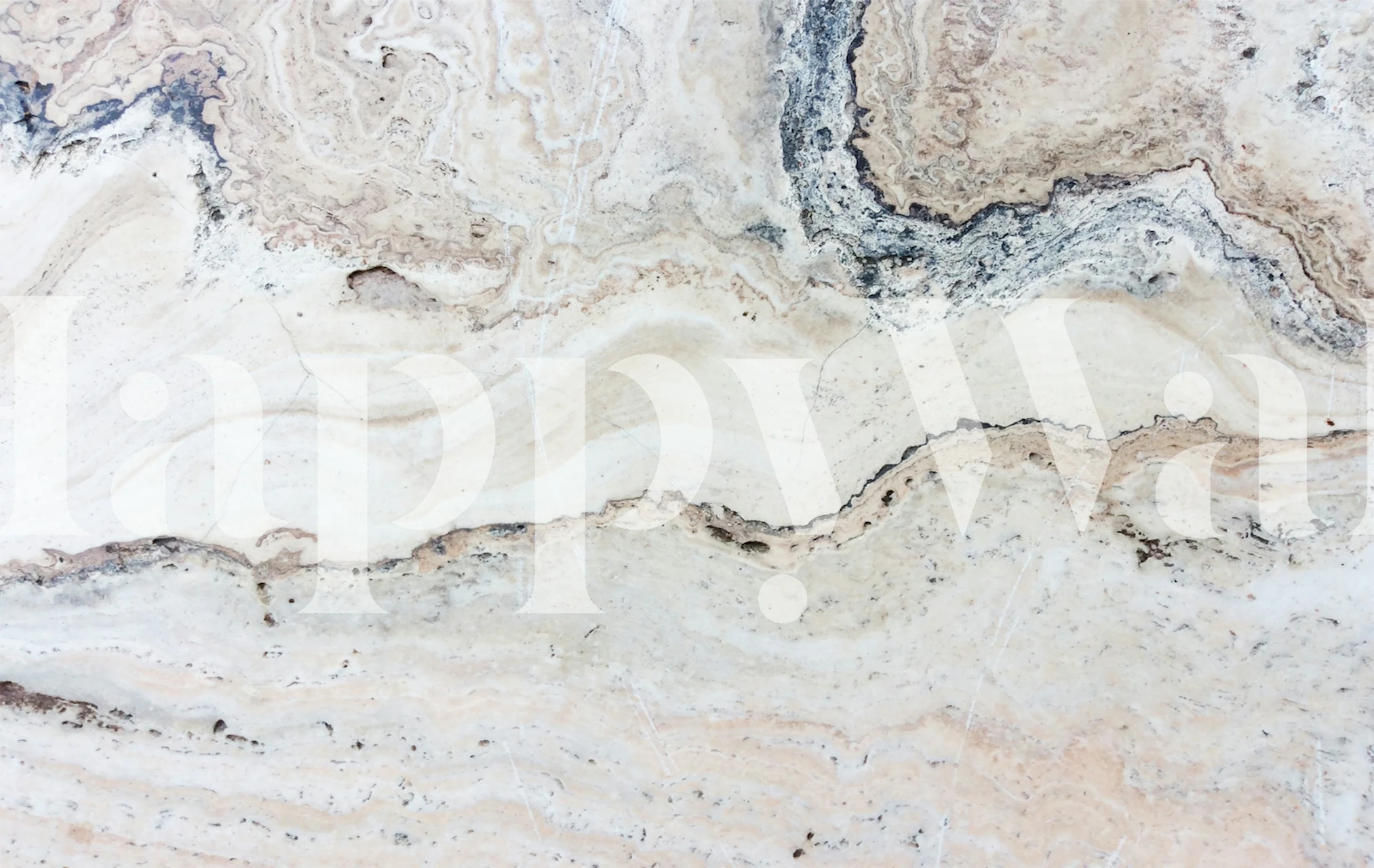 Abstract Marble Dunes wallpaper in a room