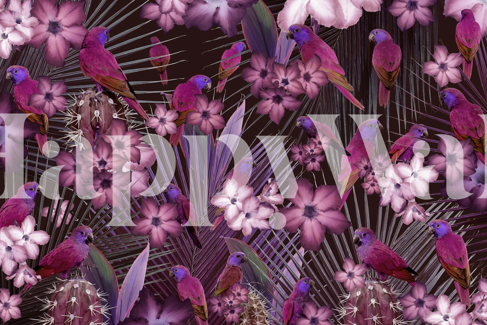 Exotic Bird Paradise tapeta v pokoji