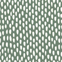 Modern Brush Strokes on Hedge Green tapeta