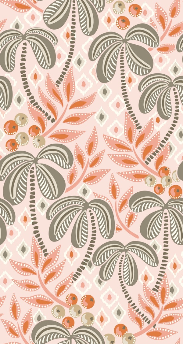 Tropical Boho - sage green and peach