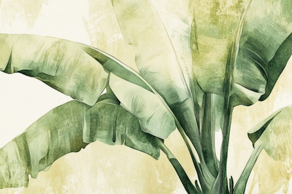 Tropical Banana Leaf Bliss