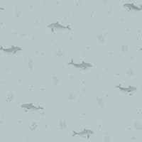 Ocean Friends – Misty Light Blue papiers peint